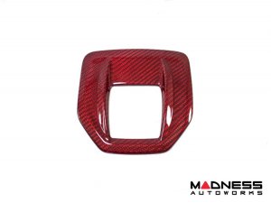 Alfa Romeo Giulia Shift Gate Trim Panel - Carbon Fiber - Pre '20 - Red Candy